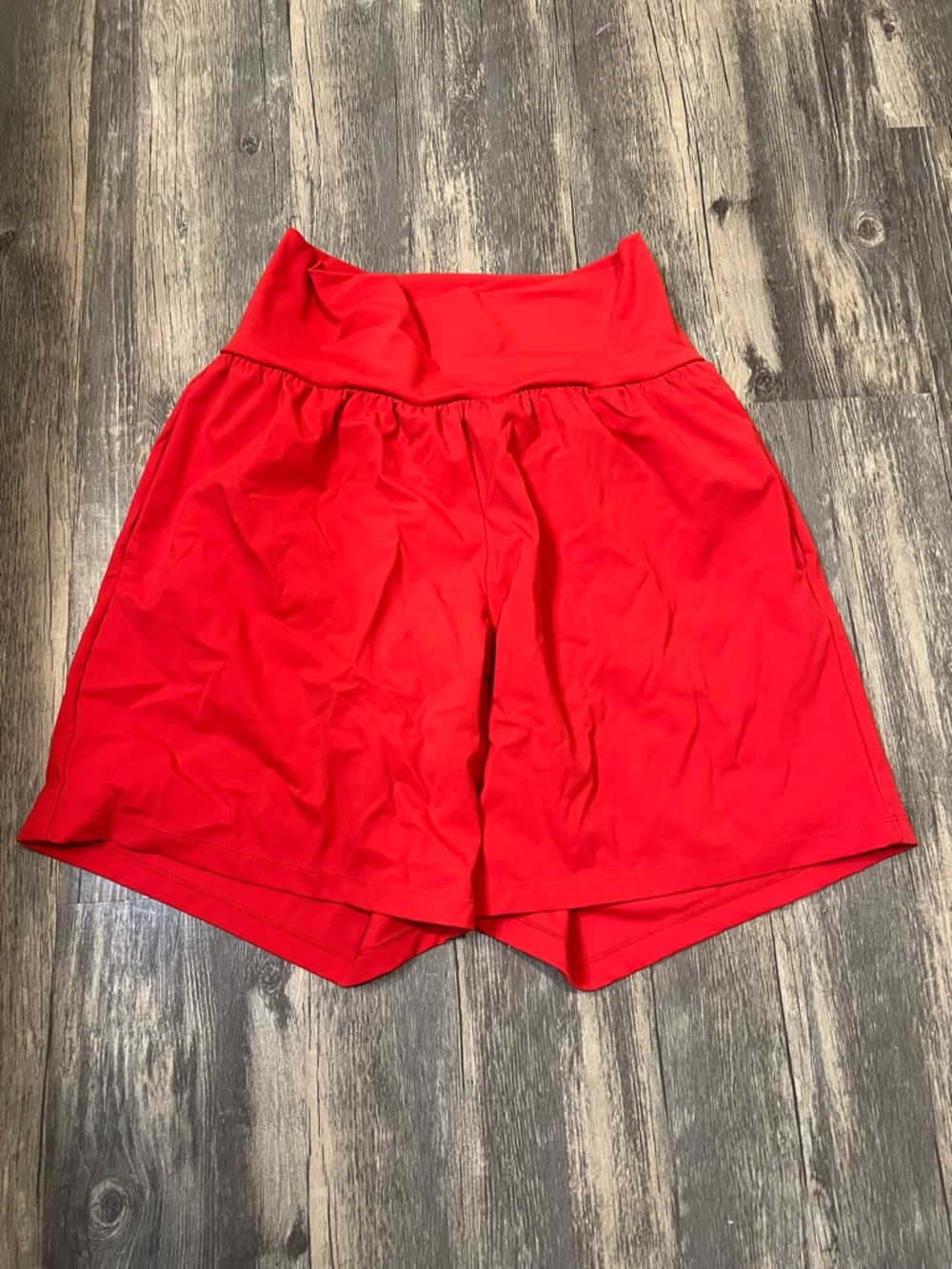 Halara SoftlyZero Airy Yoga Shorts Salsa Red High Waisted Cool Touch Fully Lined - Picture 3 of 8